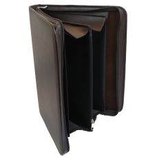 Деловая папка Амо из искусственной кожи коричневая