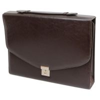 Деловая папка Jpb из эко кожи коричневая