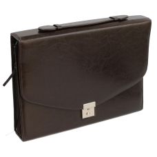 Деловая папка Jpb из эко кожи коричневая