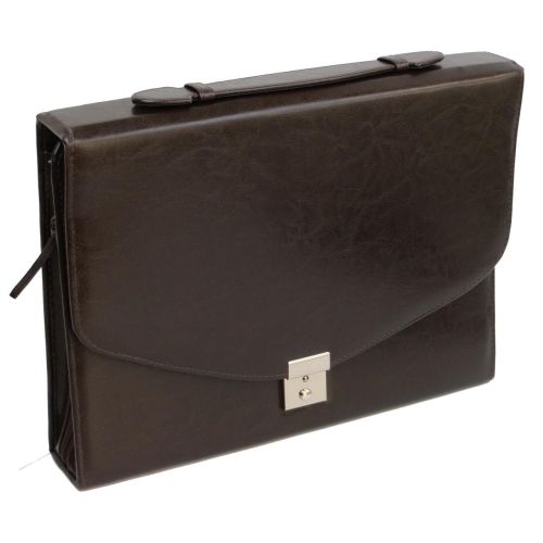 Деловая папка Jpb из эко кожи коричневая