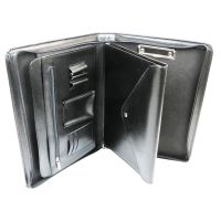 Папка деловая AMO A4 из эко-кожи 37,5×26×4,5 см Черная