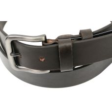 Мужской кожаный ремень под джинсы Skipper коричневый 3,8 см