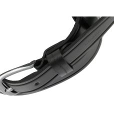 Мужской кожаный ремень под джинсы Skipper  черный 3,8 см (1262-38)