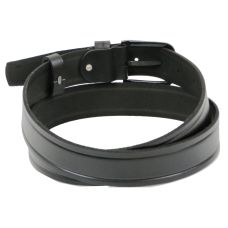 Мужской кожаный ремень под джинсы Skipper  черный 3,8 см (1262-38)