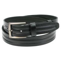 Мужской кожаный ремень под джинсы Skipper