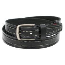 Мужской кожаный ремень для джинс Skipper