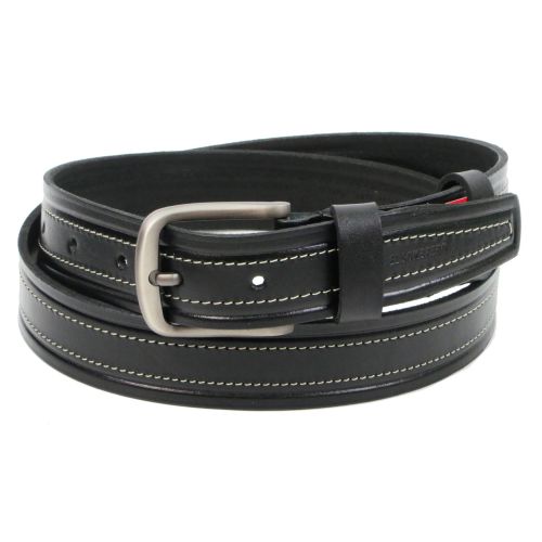 Мужской кожаный ремень для джинс Skipper