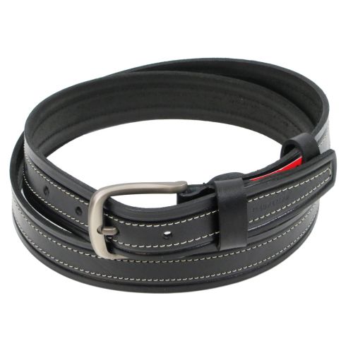 Мужской кожаный ремень для джинс Skipper