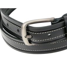 Мужской кожаный ремень для джинс Skipper