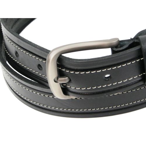 Мужской кожаный ремень для джинс Skipper