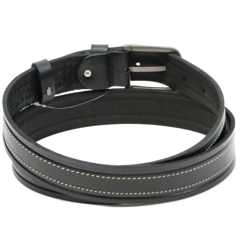 Мужской кожаный ремень для джинс Skipper