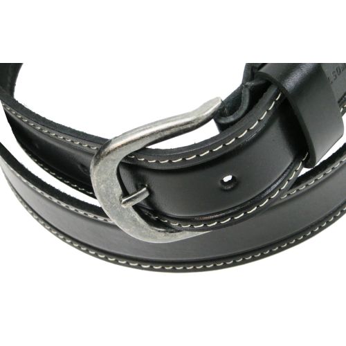 Кожаный мужской ремень для джинс Skipper