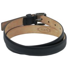Женский кожаный ремень Tod's, Италия,  черный
