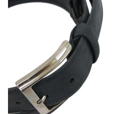 Женский кожаный ремень Farnese, Италия,  темно серый