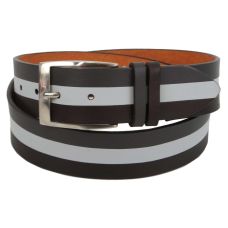 Женский кожаный ремень Farnese, Италия, коричневый с серым