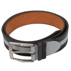 Женский кожаный ремень Farnese, Италия, коричневый с серым