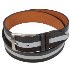 Женский кожаный ремень Farnese, Италия, коричневый с серым