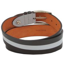 Женский кожаный ремень Farnese, Италия, коричневый с серым