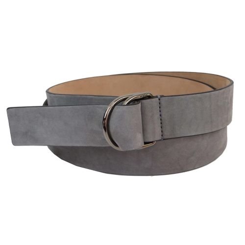 Женский ремень из нубука Tod's, Италия,  светло серый