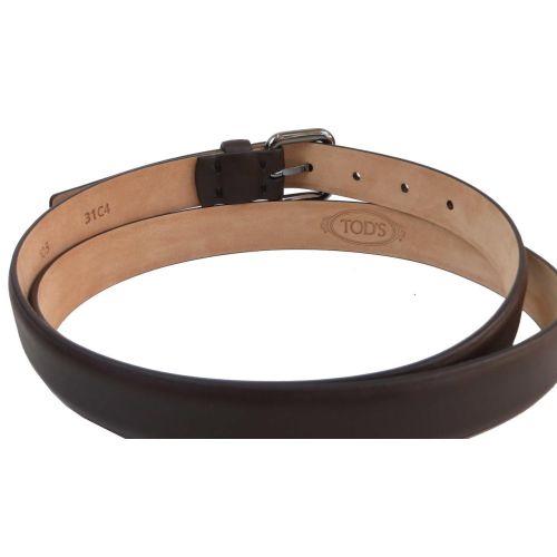 Женский кожаный ремень Tod's, Италия,  коричневый