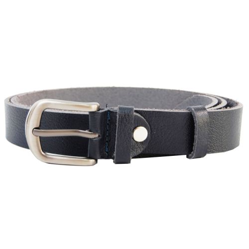 Женский кожаный ремень Skipper темно синий 2,5 см