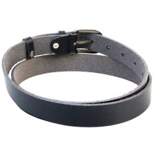 Женский кожаный ремень Skipper темно синий 2,5 см