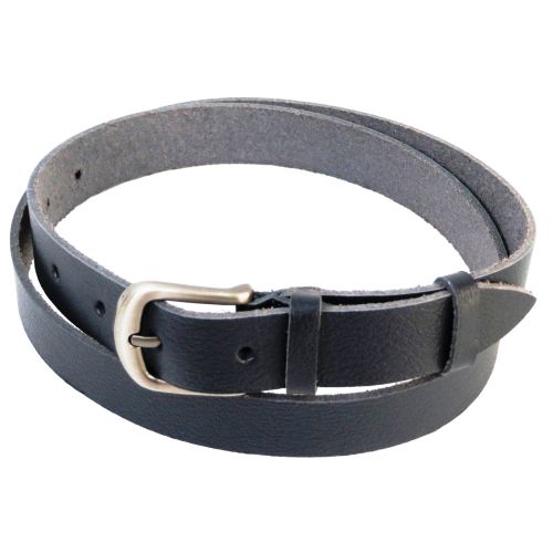 Женский кожаный ремень Skipper темно синий 2,5 см