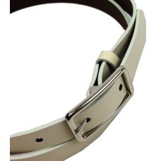 Женский кожаный ремень 2 см Rovicky белый