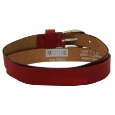 Женский кожаный ремень Mustang, Германия красный 2,5 см