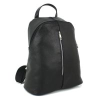 Рюкзак женский Borsacomoda из натуральной кожи 14 л 31×34×14 см Черный