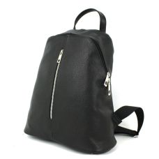 Рюкзак женский Borsacomoda из натуральной кожи 14 л 31×34×14 см Черный