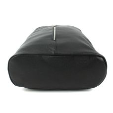 Рюкзак женский Borsacomoda из натуральной кожи 14 л 31×34×14 см Черный