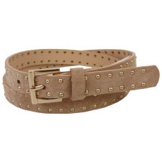 Женский ремень из искусственной замши C&A  бежевый