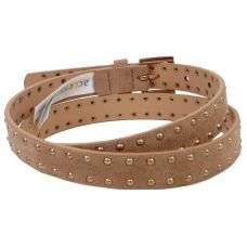 Женский ремень из искусственной замши C&A  бежевый