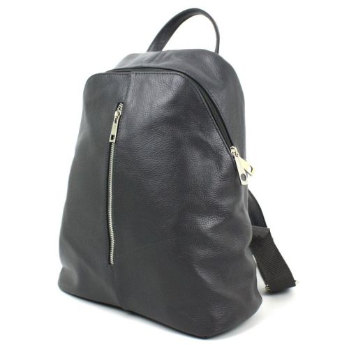 Женский кожаный рюкзак Borsacomoda 14 л темно-серый 841.021