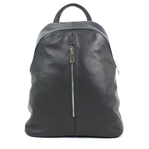 Женский кожаный рюкзак Borsacomoda 14 л темно-серый 841.021