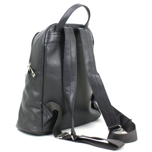 Женский кожаный рюкзак Borsacomoda 14 л темно-серый 841.021