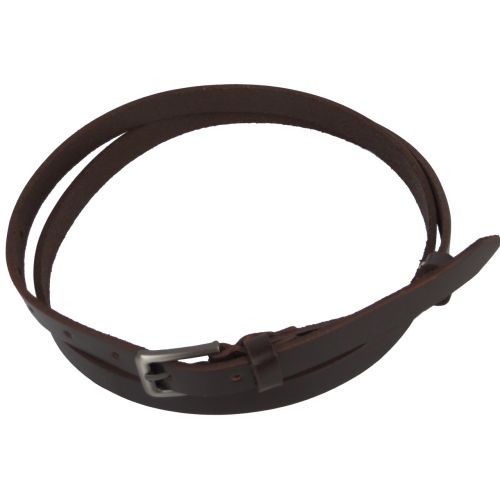 Женский кожаный ремень Skipper коричневый (1407-15)