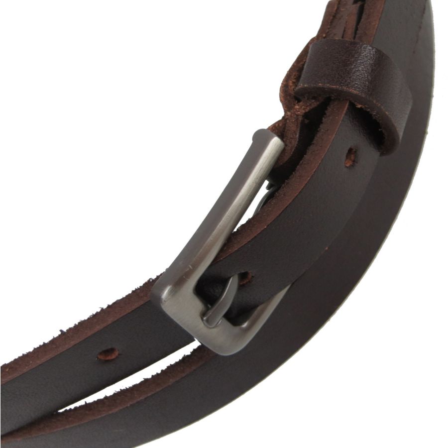 Ремень женский Skipper 1.5 см кожа Коричневый