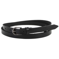 Женский кожаный ремень Skipper  черный