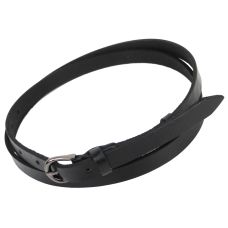 Женский кожаный ремень Skipper  черный