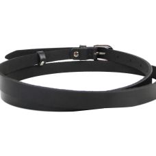 Женский кожаный ремень Skipper  черный