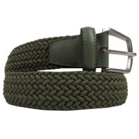 Женский текстильный ремень Boccaccio оливковый