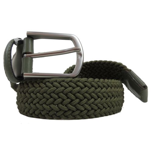 Женский текстильный ремень Boccaccio оливковый