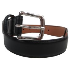 Универсальный женский кожаный ремень Boccaccio Ledergürtel черный