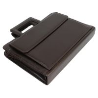 Папка-портфель из эко кожи JPB  Коричневая