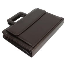 Папка-портфель из эко кожи JPB  Коричневая