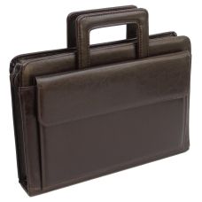 Папка-портфель из эко кожи JPB  Коричневая