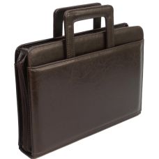Папка-портфель из эко кожи JPB  Коричневая
