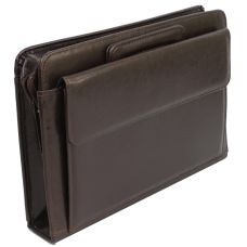 Папка-портфель из эко кожи JPB  Коричневая